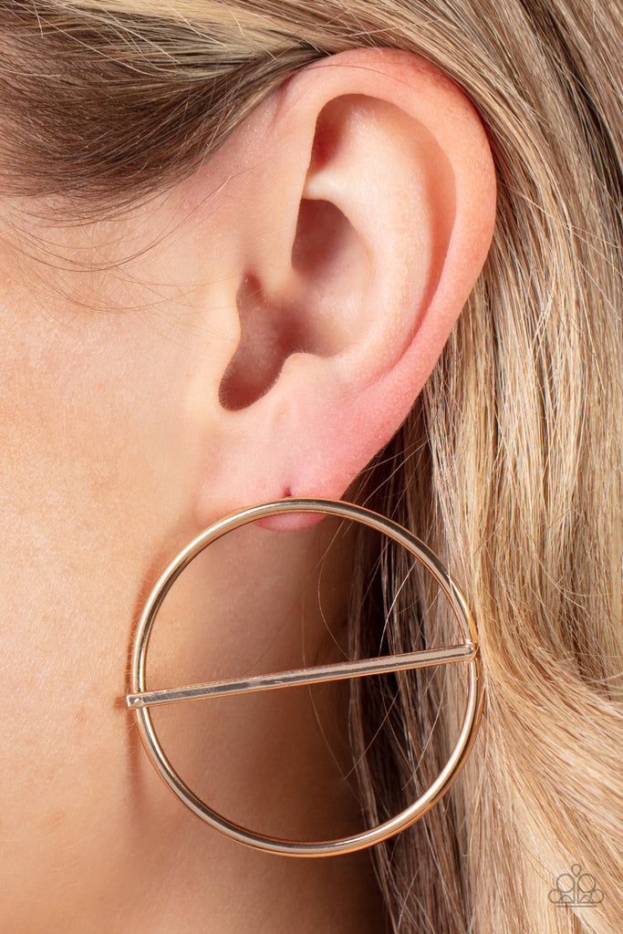 Dynamic Diameter - Gold Hoop Earrings - Chic Jewelry Boutique
