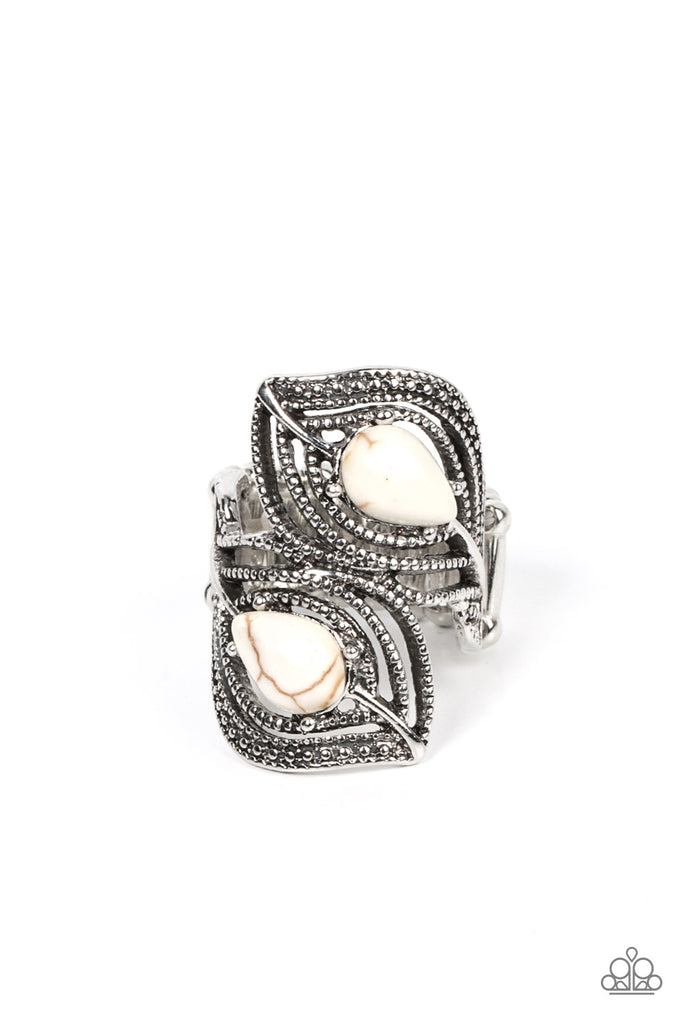 Mesa Mystique - White Stone Ring - Chic Jewelry Boutique