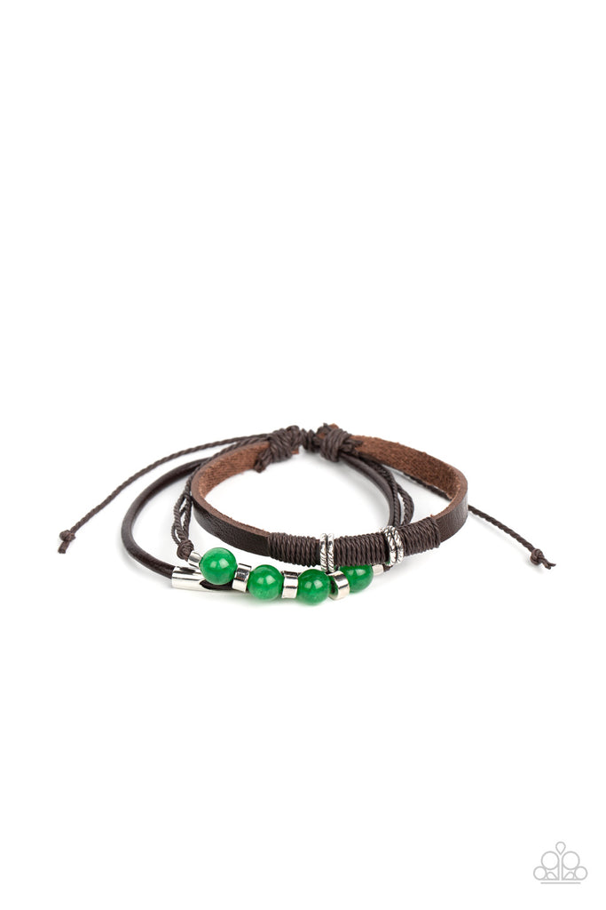 Amplified Aloha - Green Jade Stone Bracelet - Chic Jewelry Boutique