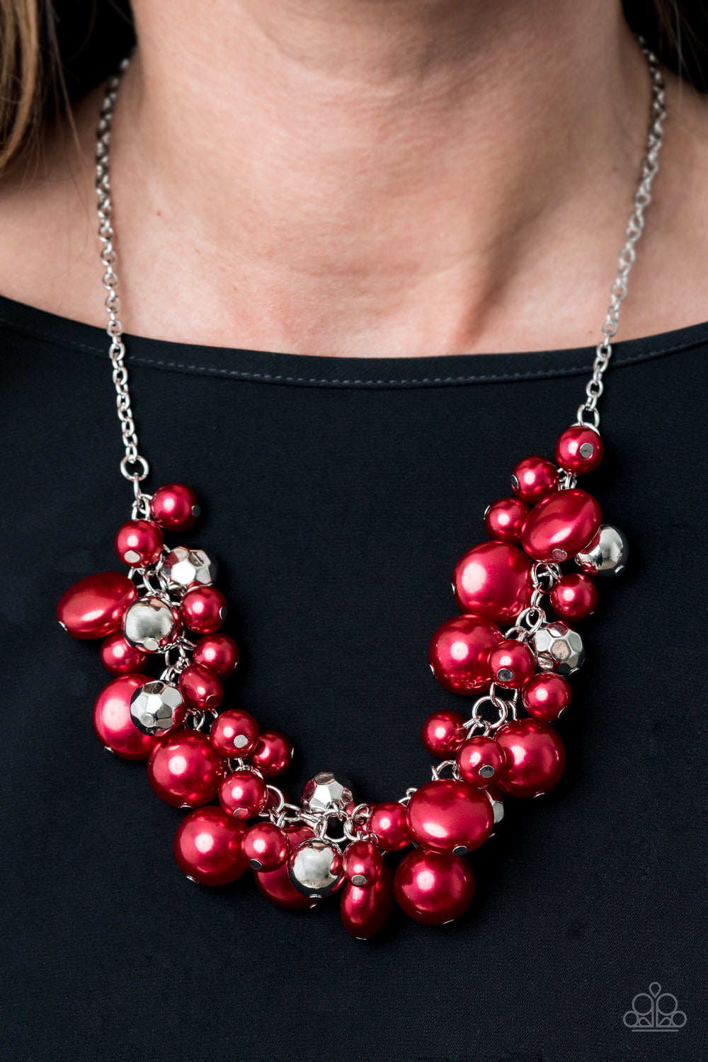 Crystal Couture - Red Necklace - Chic Jewelry Boutique