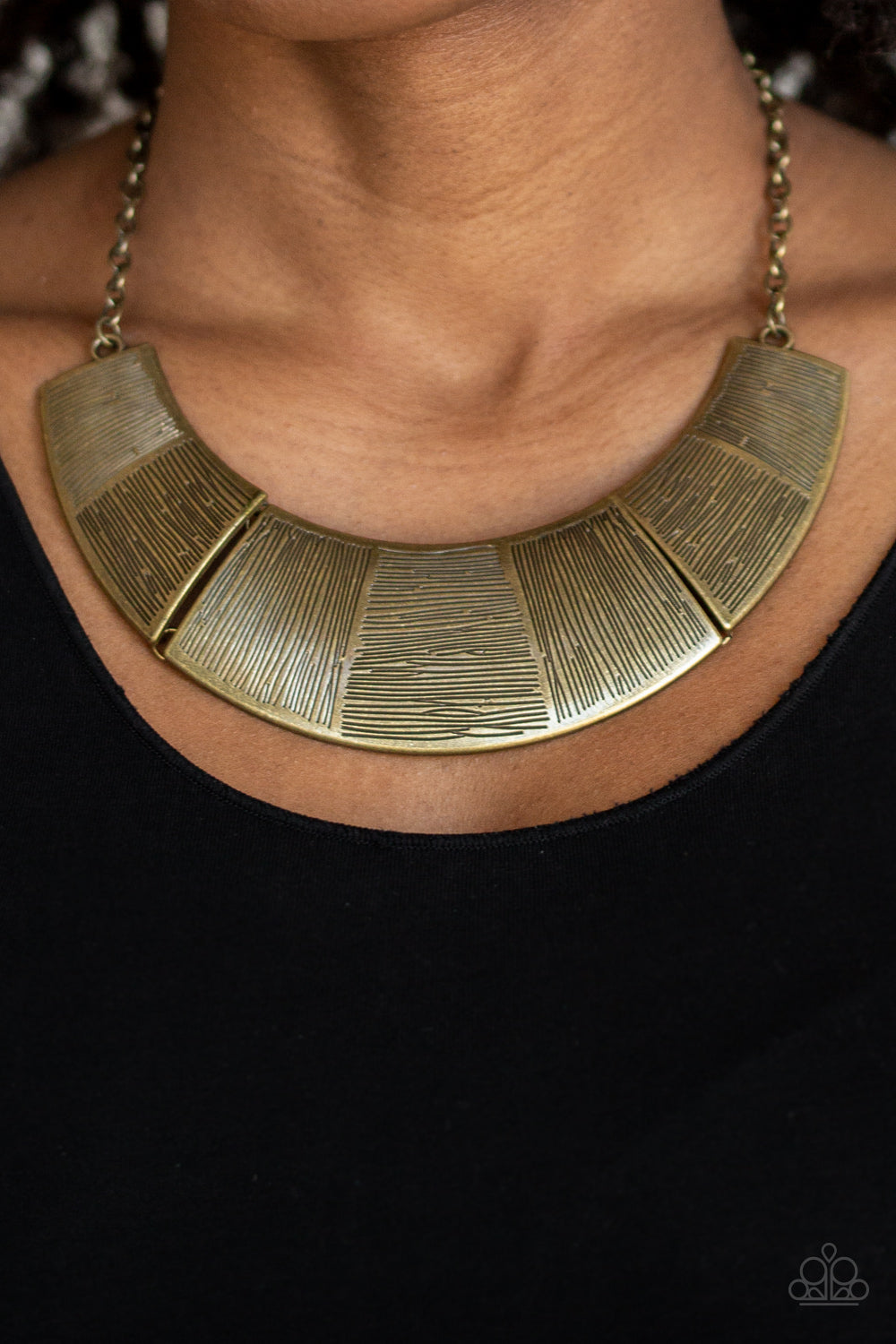 More Roar Brass Necklace Chic Jewelry Boutique