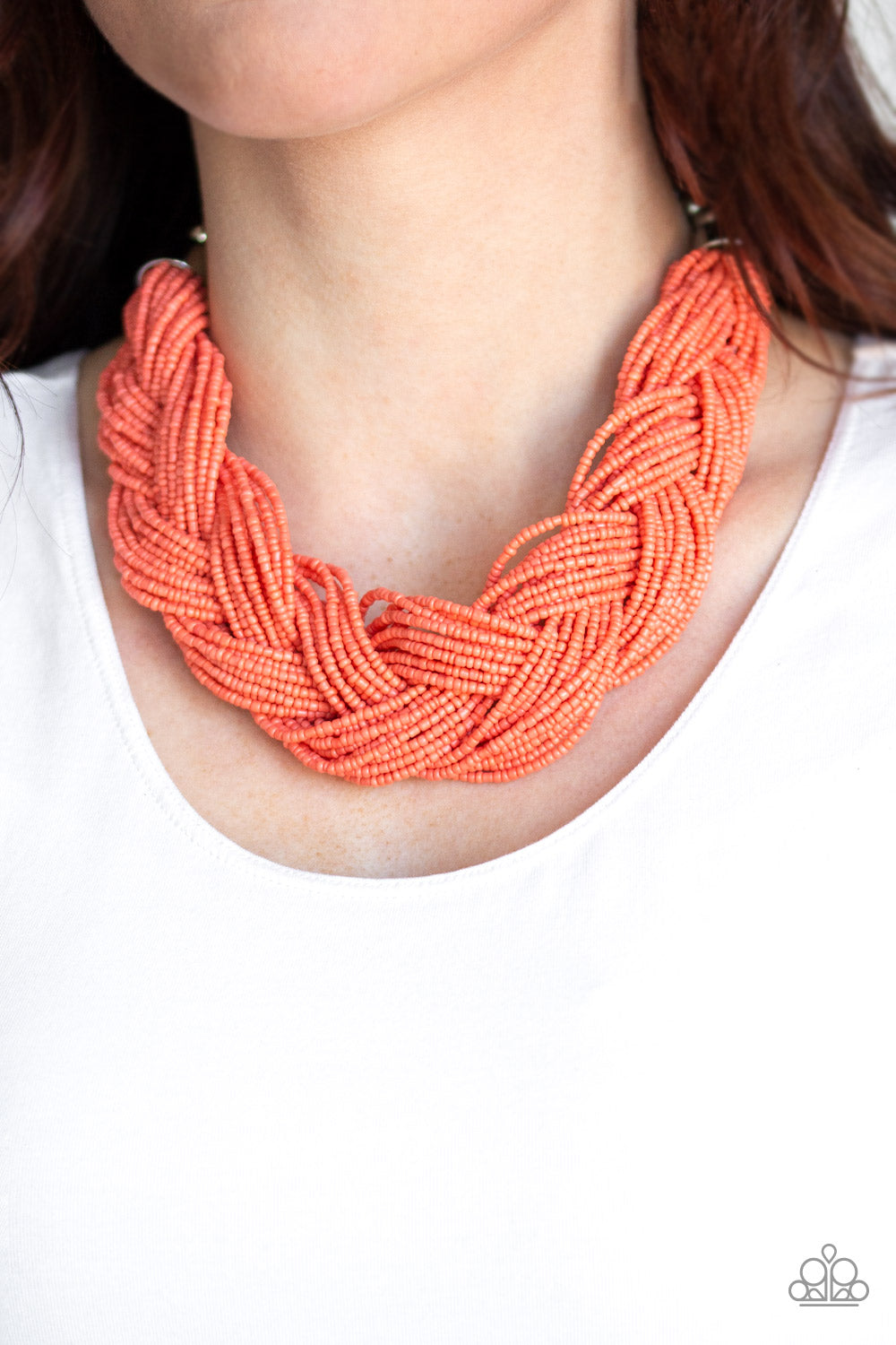 Sea bead necklace clearance paparazzi