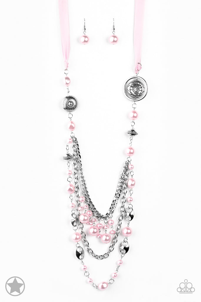 All The Trimmings Pink Ribbon Necklace Paparazzi Chic Jewelry Boutique