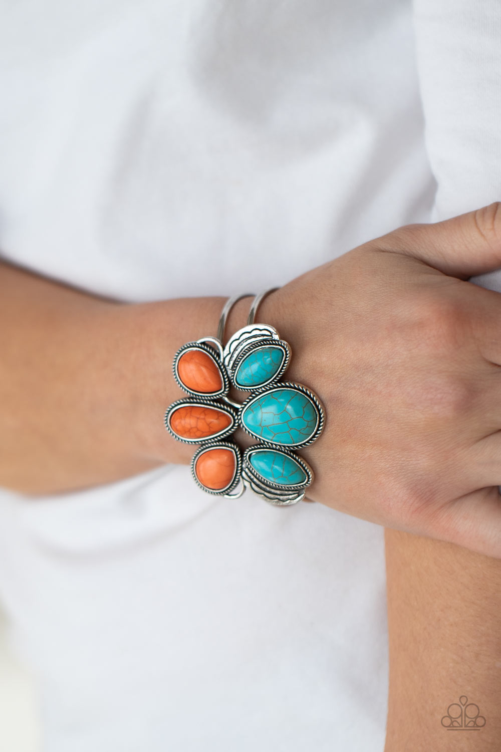 Paparazzi turquoise cuff bracelet discount