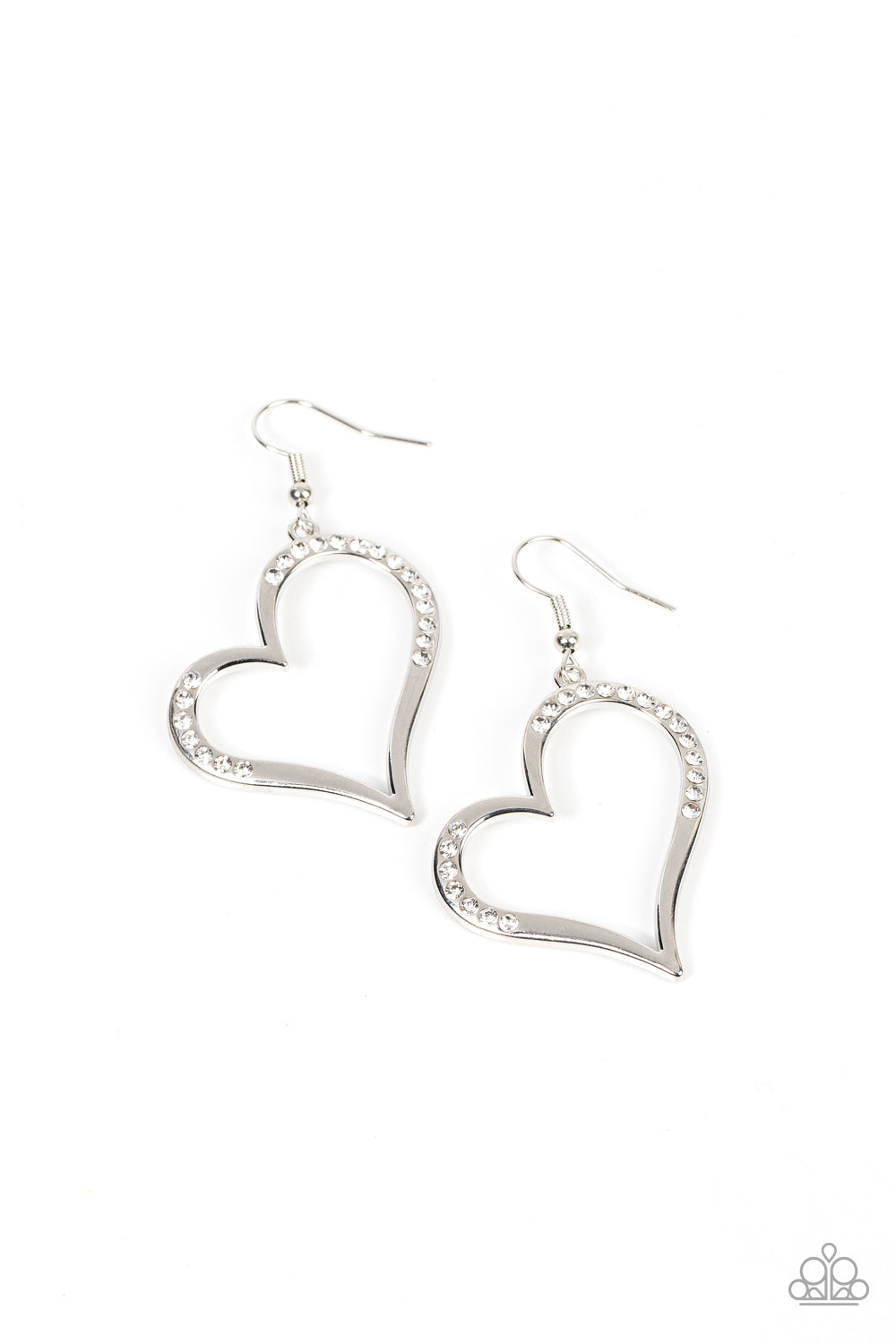 White with Heart Valentines Earrings – Simply South Outfitters