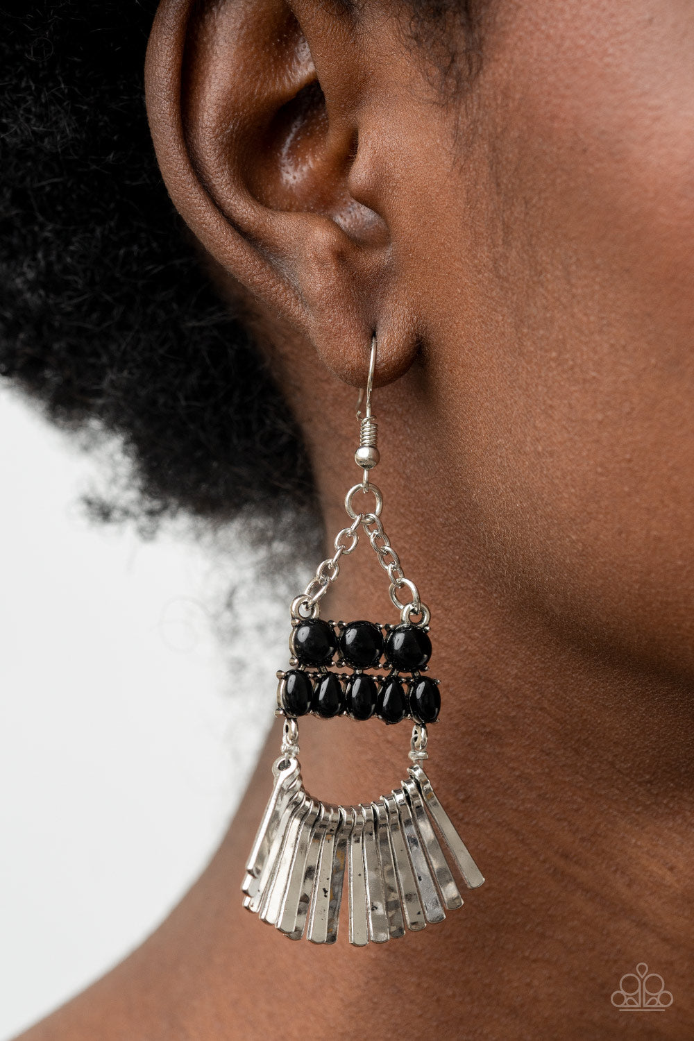 A FLARE For Fierceness Black Earrings Chic Jewelry Boutique