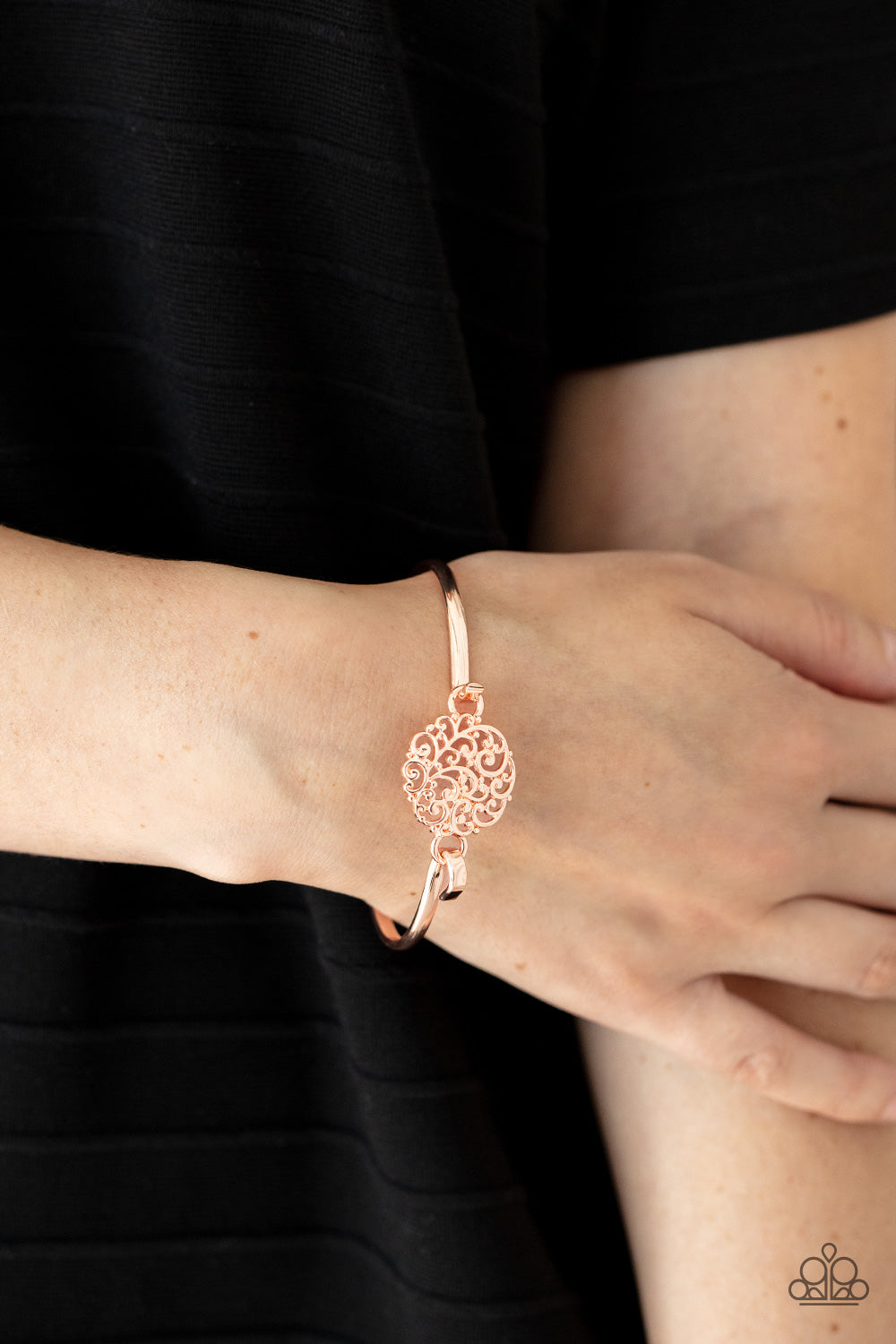 Nerves of Steel - Rose Gold Bracelet - Chic Jewelry Boutique