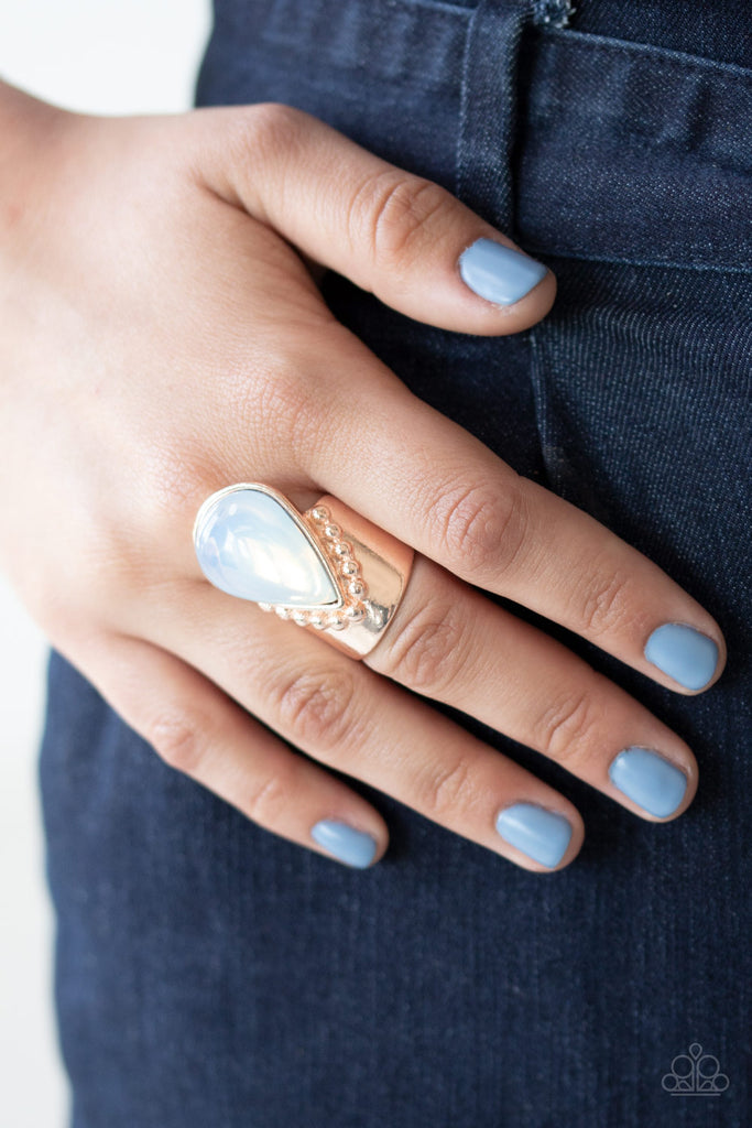 Opal Mist - Rose Gold Ring - Paparazzi