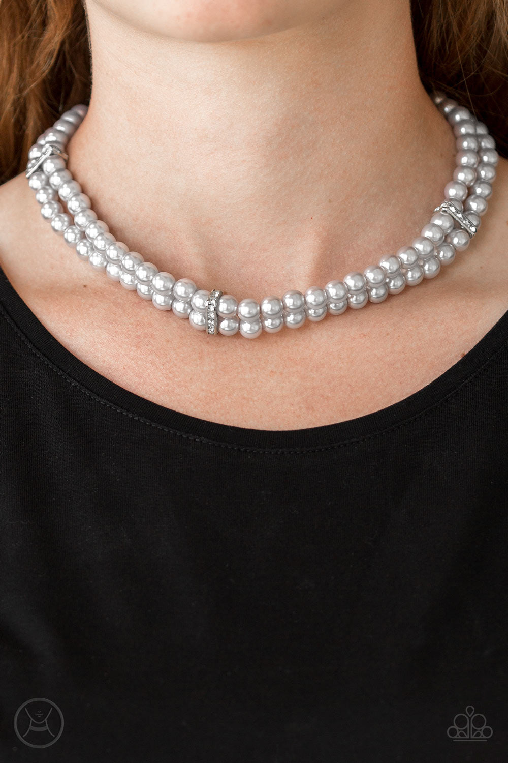 Put On Your Party Dress - Silver Necklace - Chic Jewelry Boutique Put On Your Party Dress - Silver Necklace - Chic Jewelry Boutique