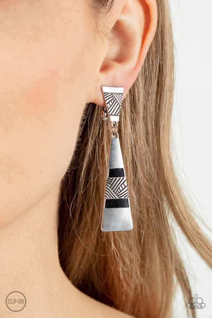 Safari Seeker - Black Earrings - Paparazzi Earrings Paparazzi jewelry images