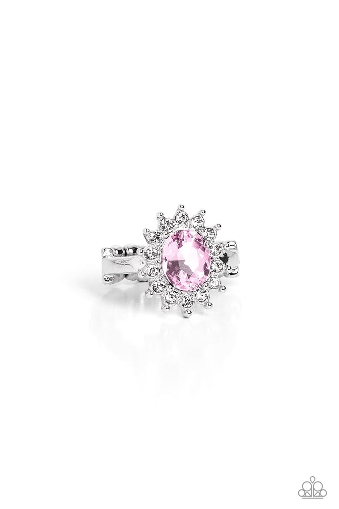 Red Carpet Reveal - Pink Rhinestone Ring - Chic Jewelry Boutique