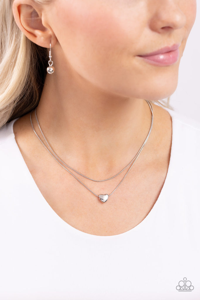 Sweetheart Series - Silver Heart Necklace - Chic Jewelry Boutique