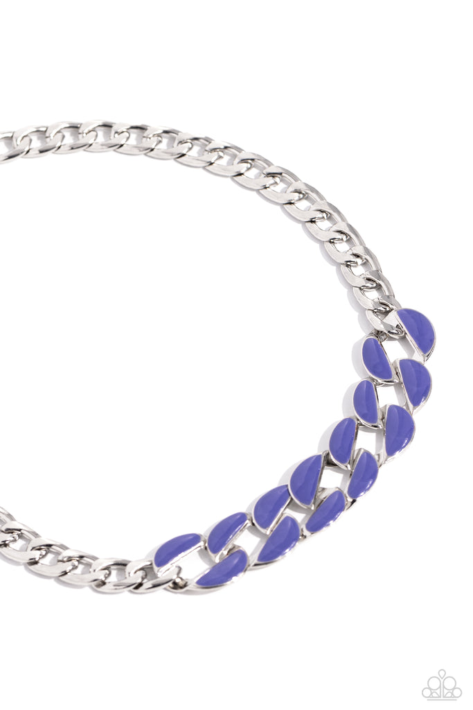 CURB Craze - Blue Necklace - Chic Jewelry Boutique