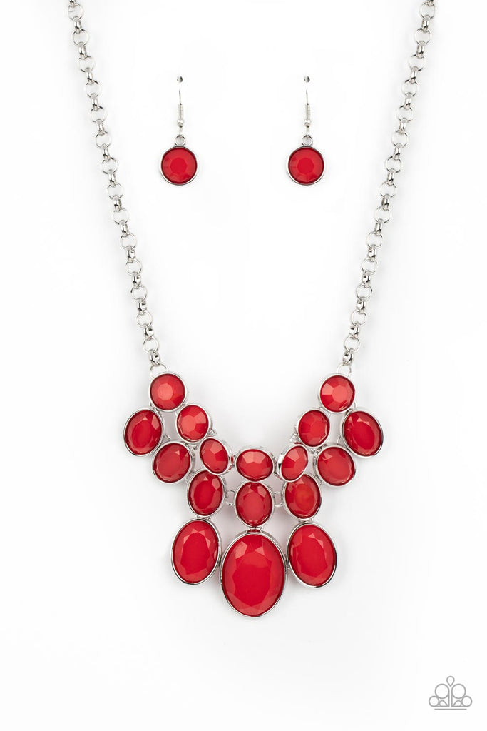 Delectable Daydream - Red Necklace - Chic Jewelry Boutique