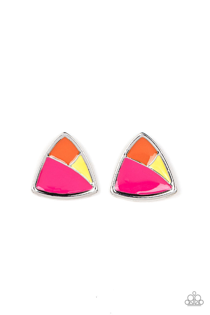 Kaleidoscopic Collision - Multi Earrings - Chic Jewelry Boutique