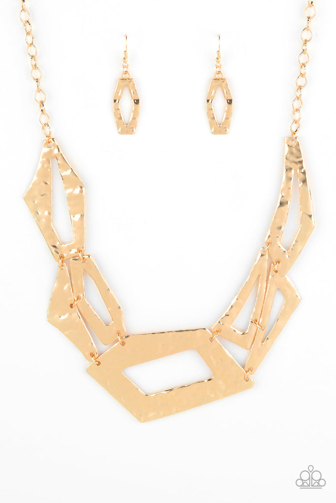 Break The Mold - Gold Necklace - Convention Exclusive - Paparazzi