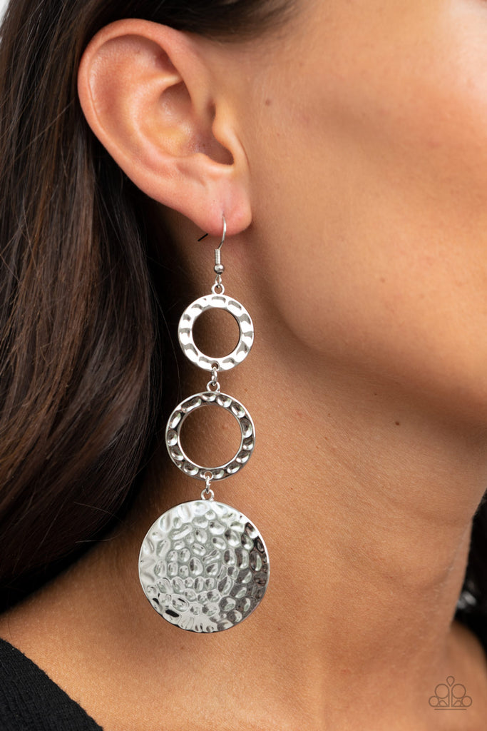 Blooming Baubles - Silver Earrings - Paparazzi