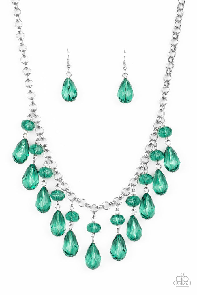Crystal Enchantment - Green Necklace - Paparazzi