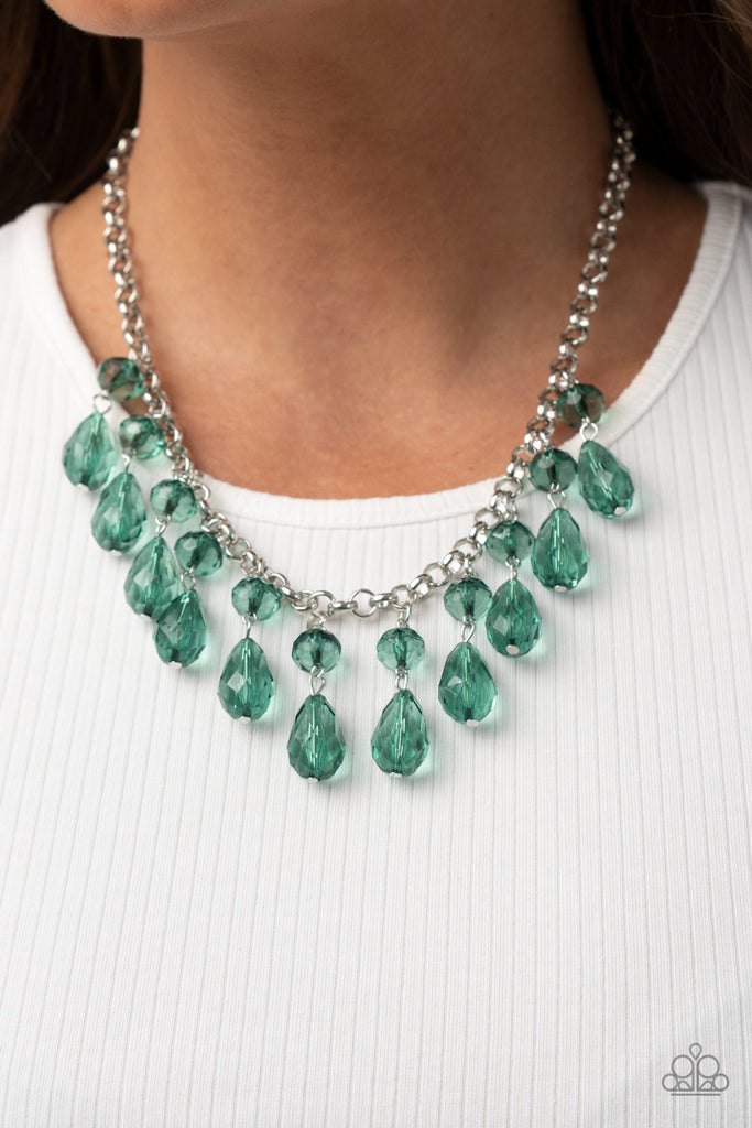 Crystal Enchantment - Green Necklace - Paparazzi