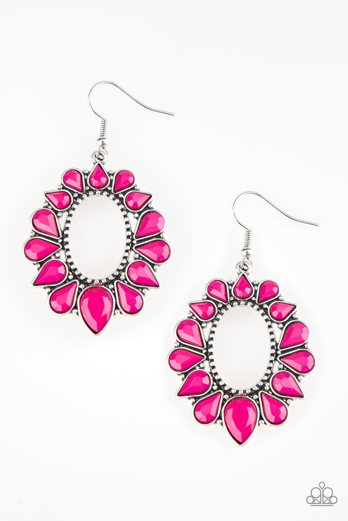  Fashionista Flavor - Pink Earrings - Paparazzi