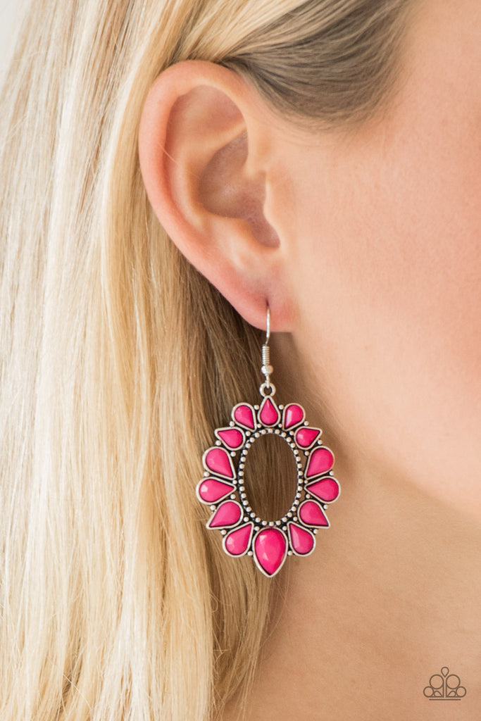  Fashionista Flavor - Pink Earrings - Paparazzi