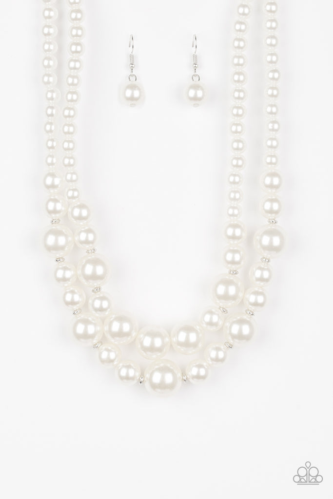 The More The Modest - White Pearl Necklace - Paparazzi