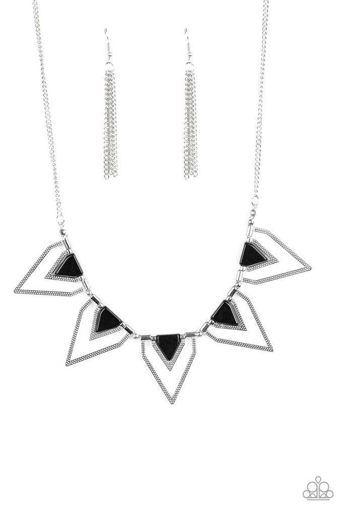 The Pack Leader - Black & Silver Necklace - Paparazzi