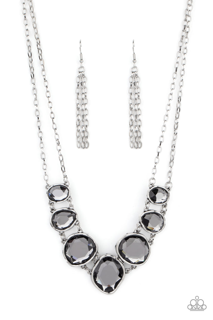 Absolute Admiration - Silver Smoky Necklace - Paparazzi