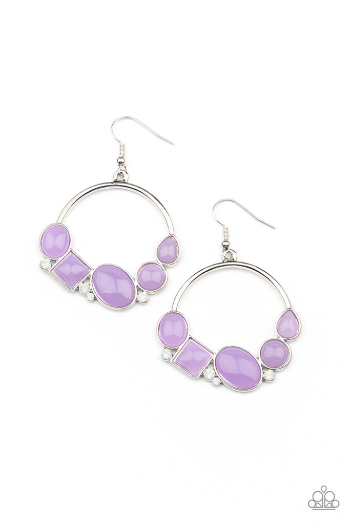 Beautifully Bubblicious - Purple Earrings - Paparazzi