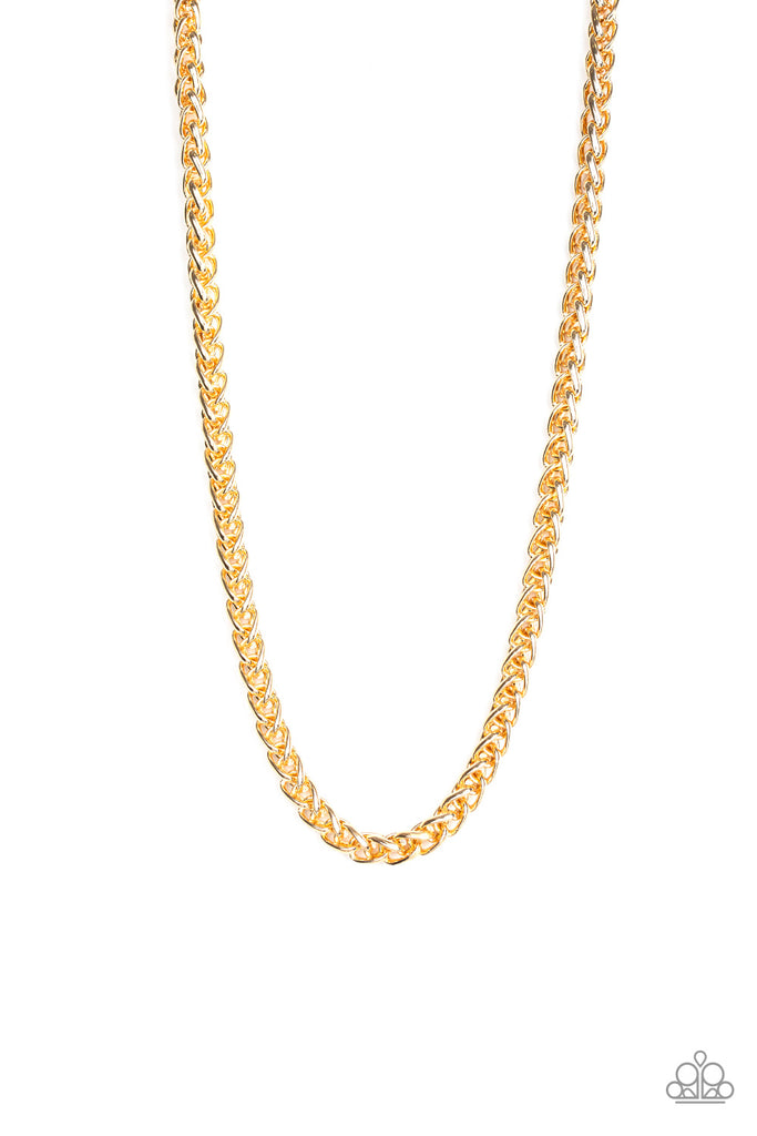 Big Talker - Gold Wheat Chain Necklace - Paparazzi