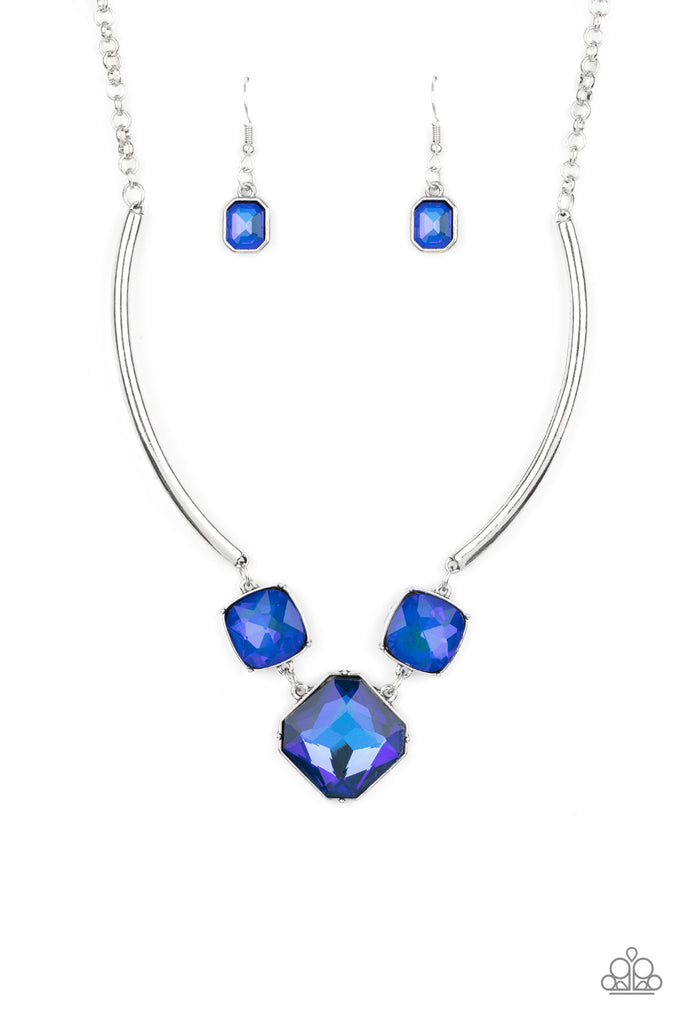 Divine IRIDESCENCE - Blue Necklace - Life Of The Party October 2021 - Paparazzi