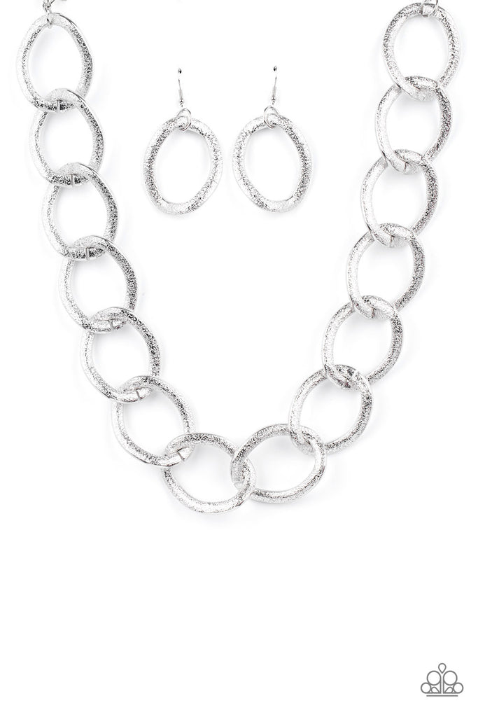 Industrial Intimidation - Silver Necklace - Paparazzi