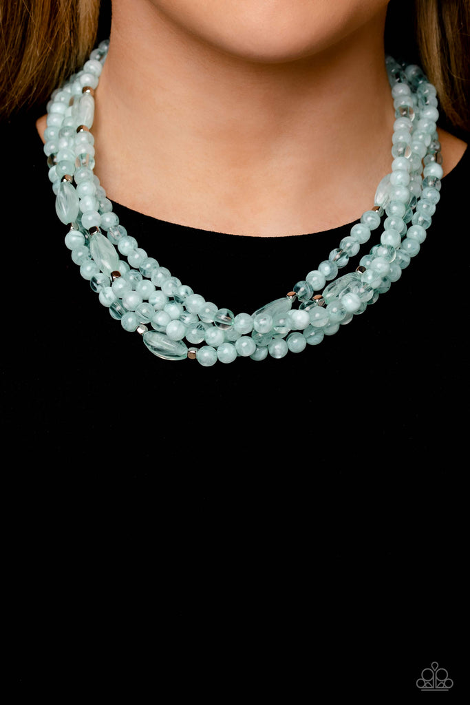 Layered Lass - Blue Necklace - Chic Jewelry Boutique