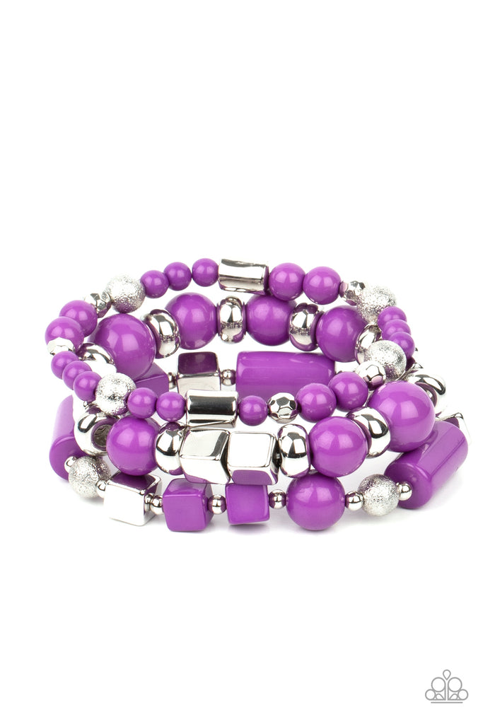 Perfectly Prismatic - Purple Bracelets - Paparazzi