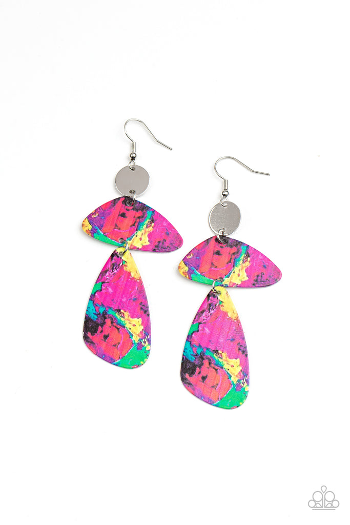 SWATCH Me Now - Multi Abstract Earrings - Paparazzi