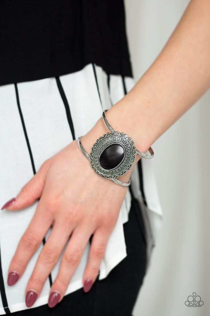 Extra EMPRESS-ive - Black Stone Bracelet - Paparazzi Accessories - Chic Jewelry Boutique by Andrea