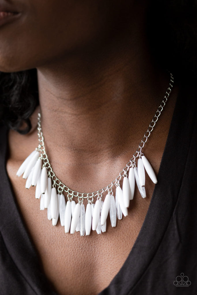 Paparazzi Accessories: Super Mom - White Iridescent Necklace – Jewels N'  Thingz Boutique