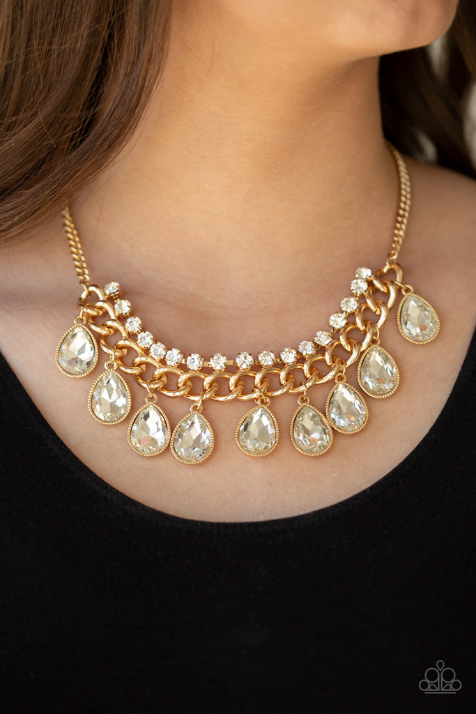 All Toget-Heir Now Gold Necklace Paparazzi Chic Jewelry Boutique