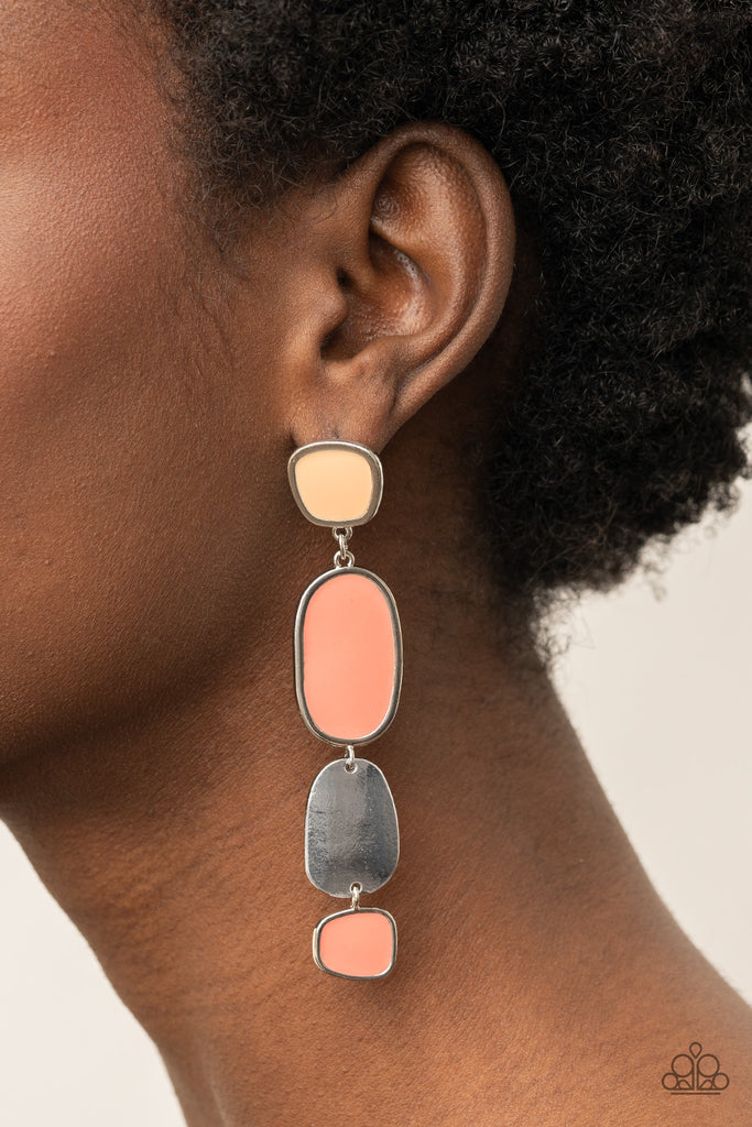 All Out Allure - Orange Earrings - Paparazzi