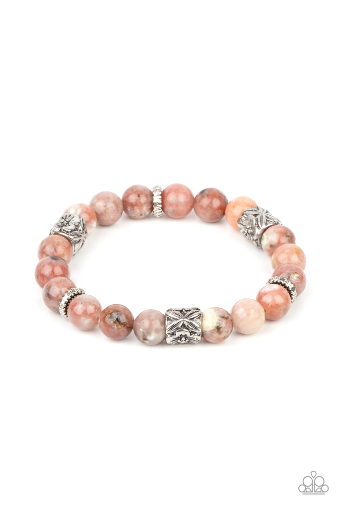 Garden Zen - Pink Stone Bracelet - Paparazzi