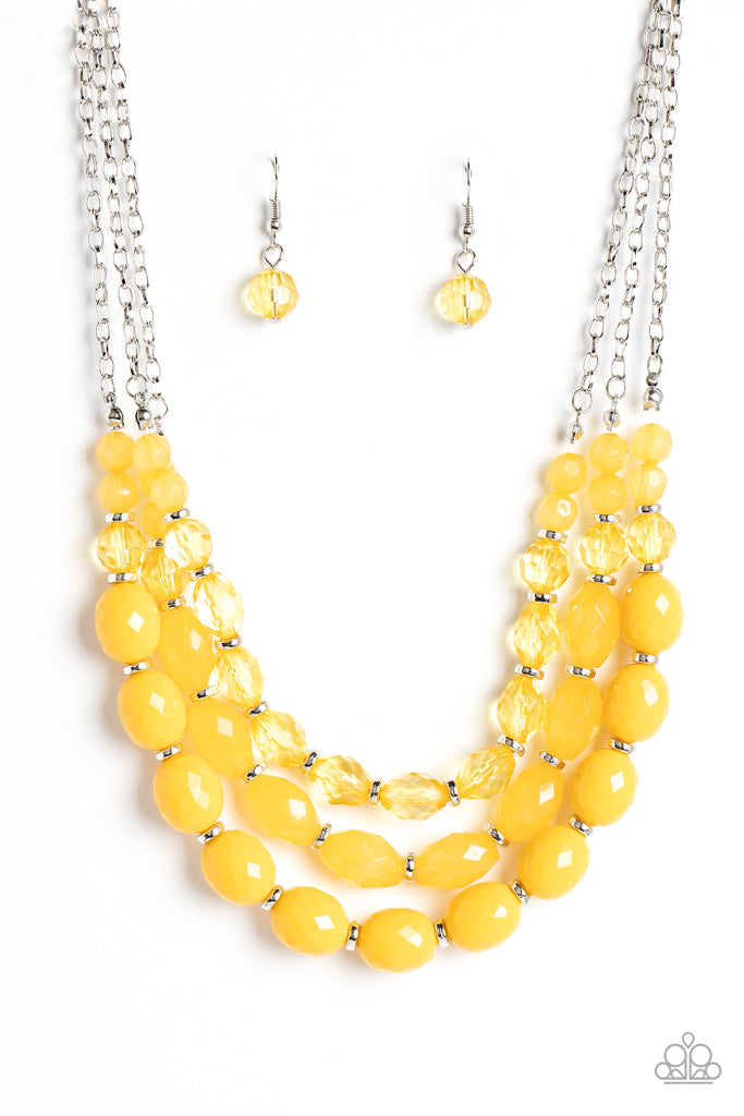 Tropical Hideaway - Yellow Necklace - Paparazzi