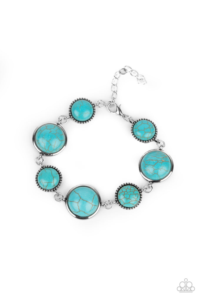 Terrestrial Trailblazer/Turn Up The Terra - Blue Turquoise Necklace & Bracelet Set - Paparazzi