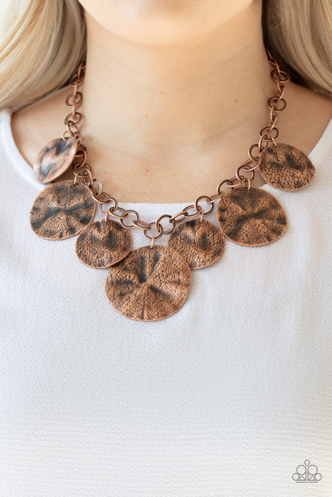 Barely Scratched The Surface - Copper Necklace - Paparazzi