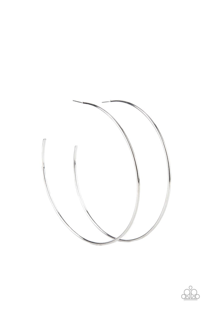 Colossal Couture - Silver Hoop Earrings - Chic Jewelry Boutique
