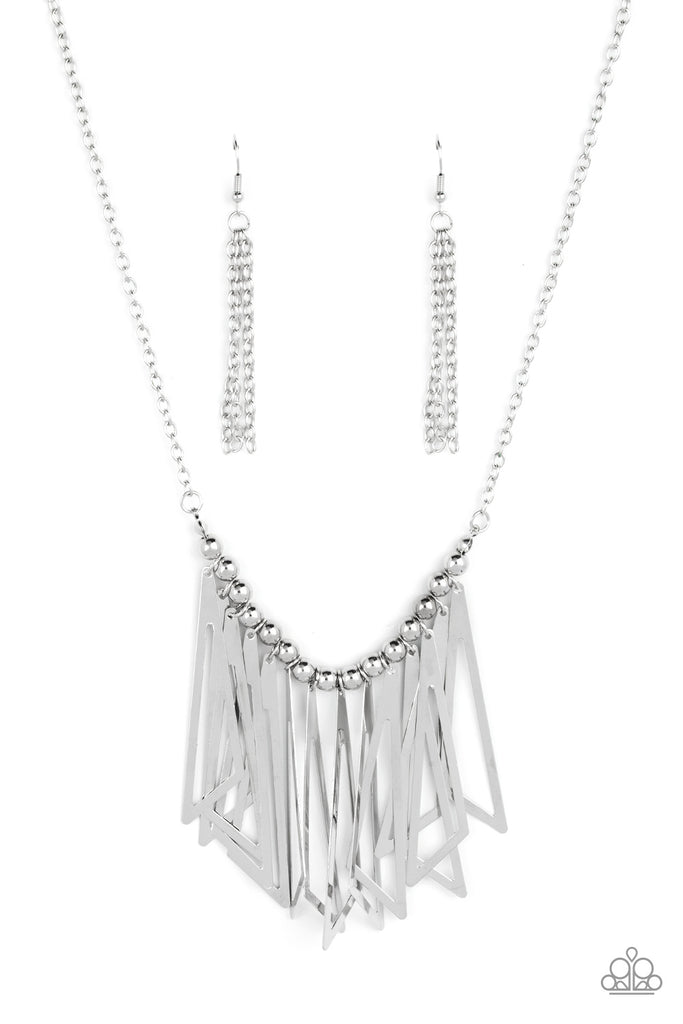 Industrial Jungle - Silver Necklace - Paparazzi