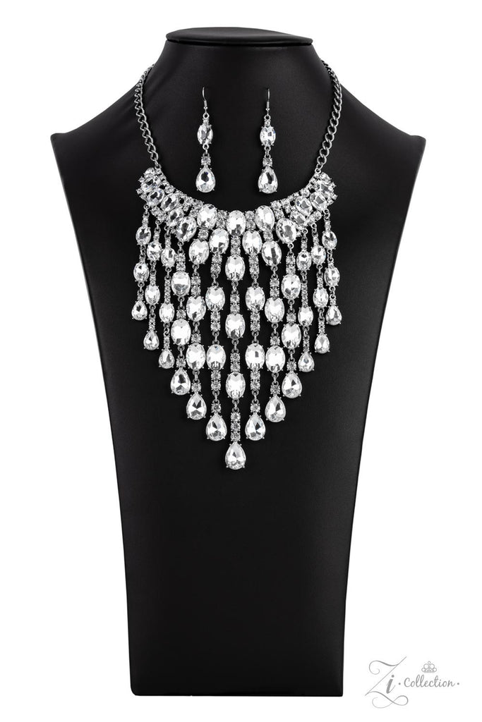 Paparazzi Majestic Zi Collection 2021 White Necklace Chic Jewelry Boutique