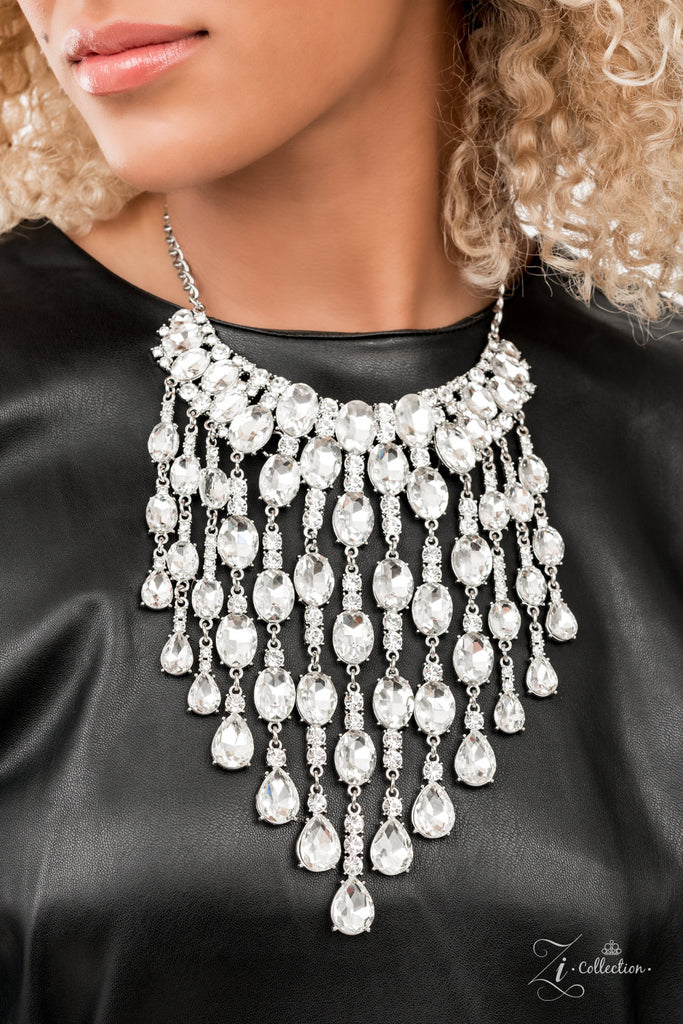Paparazzi Majestic Zi Collection 2021 White Necklace Chic Jewelry Boutique