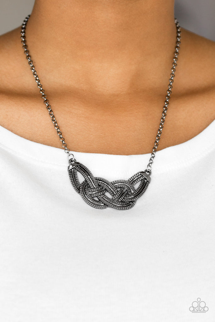 Fashion Fave - Black Necklace - Paparazzi Accessories | Black long necklace,  Black necklace, Black jewelry necklace