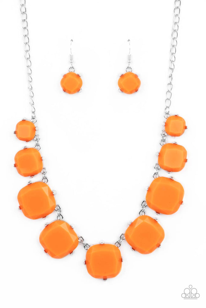 Prismatic Prima Donna - Orange Necklace - Paparazzi