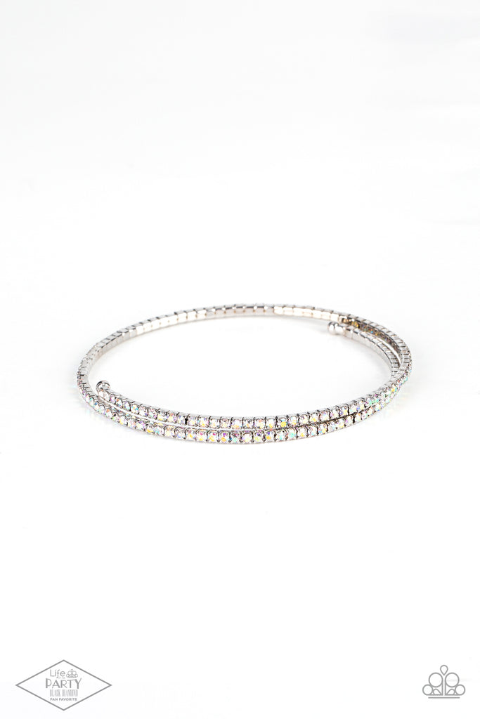 Sleek Sparkle - Multi Iridescent Bracelet - Paparazzi
